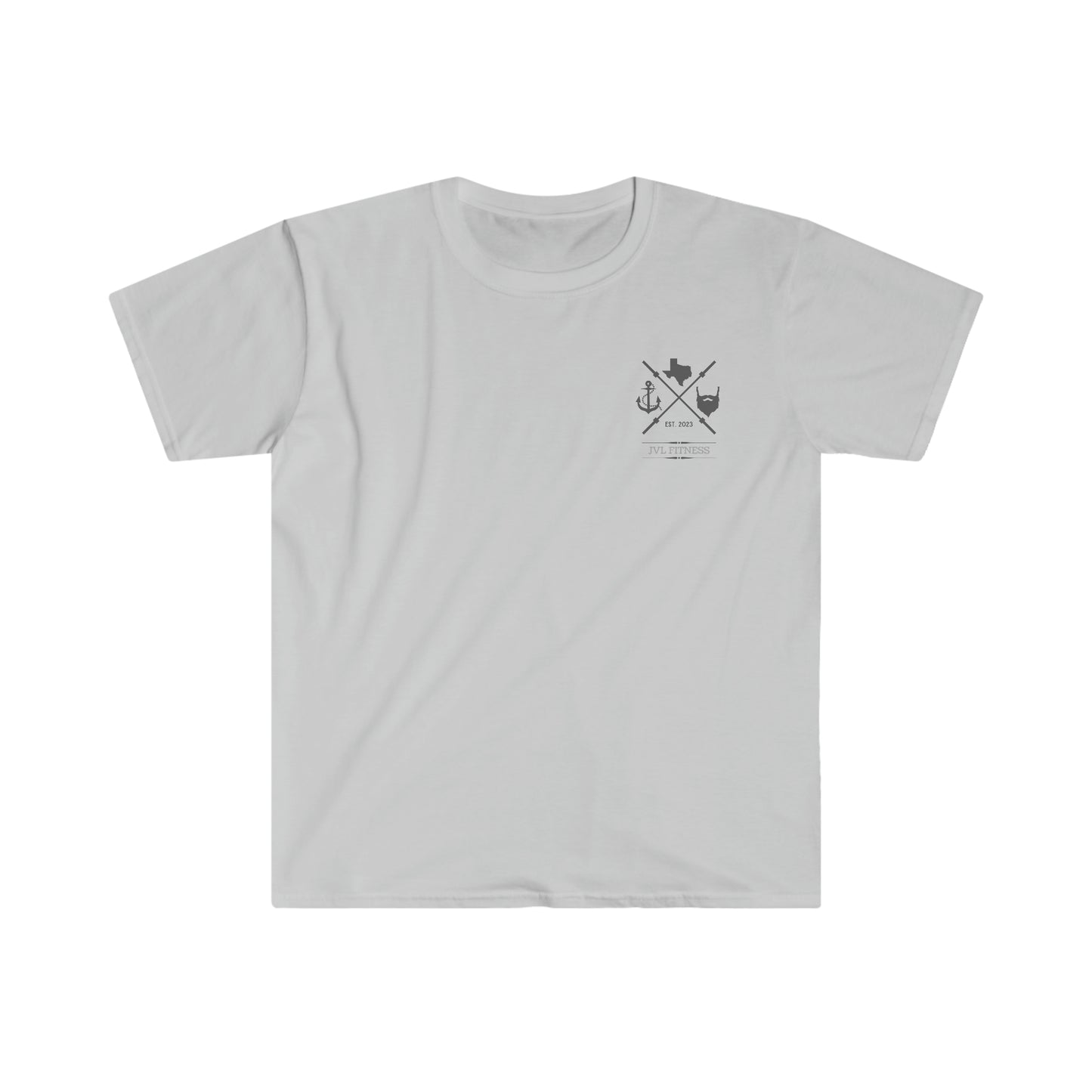 Gray American Flag Soft-style Tee