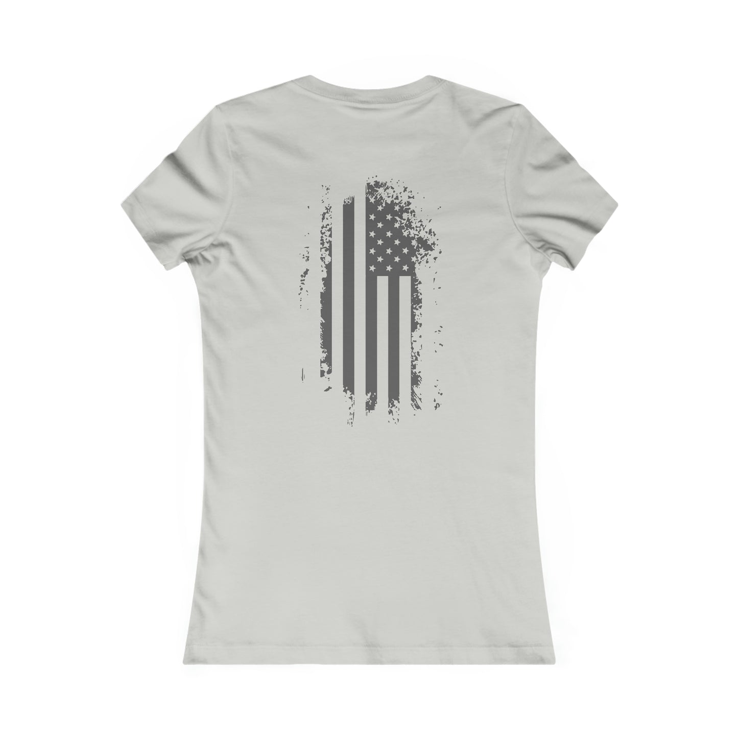 American Gray Flag Women's Tee